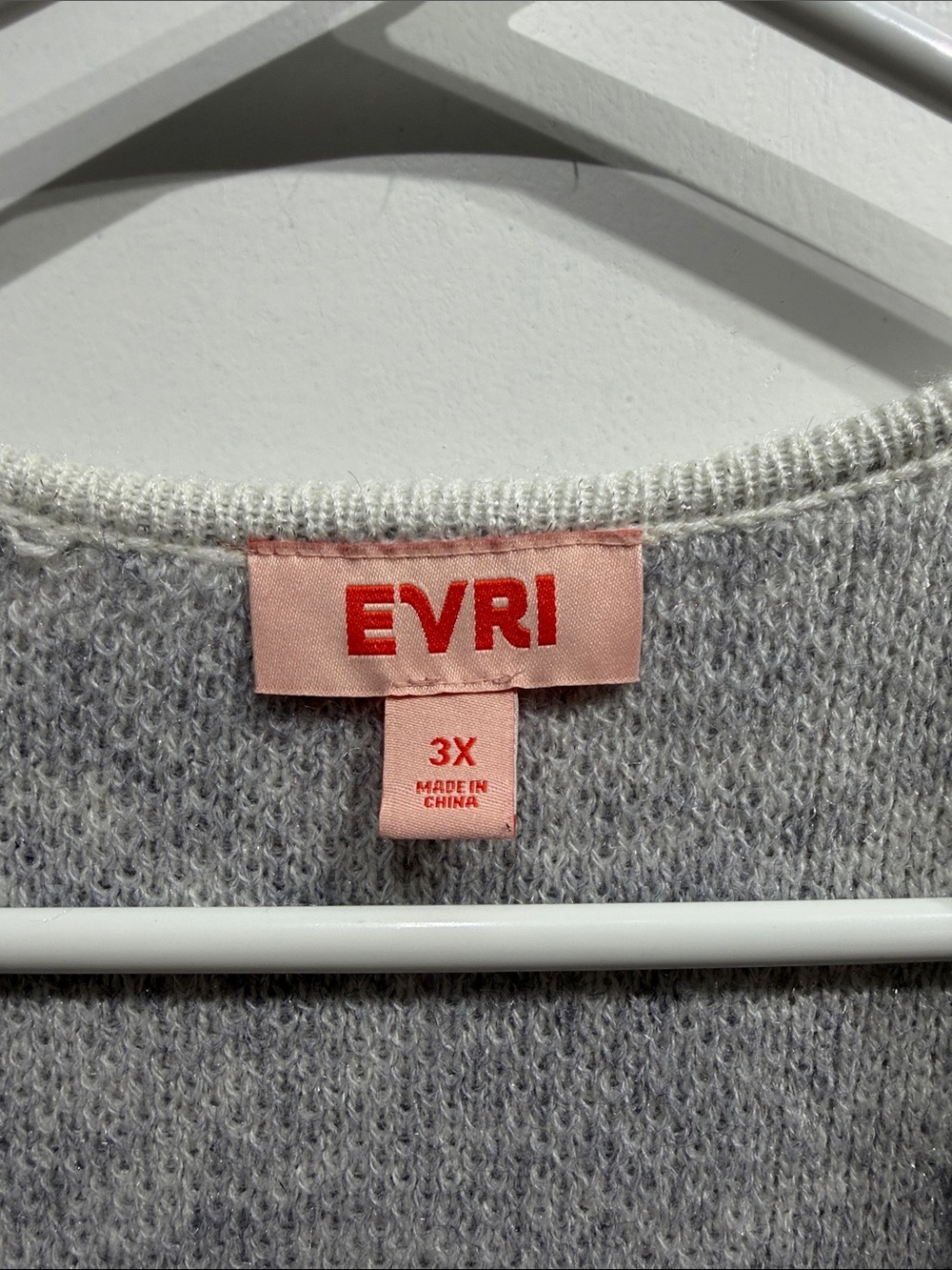 EVRI Women's Sparkly Gray Open-Front Draped Cardigan - Picture 2 of 4